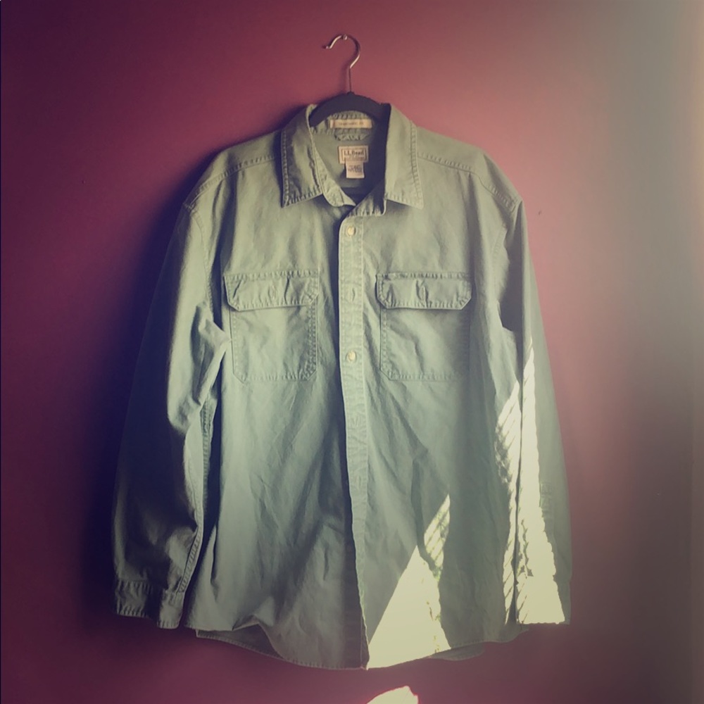 LL Bean Green Long Sleeve Shirt💚